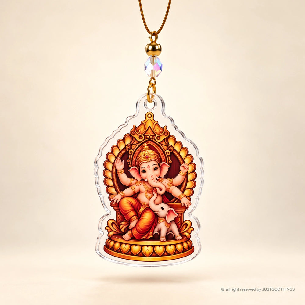 Vighnaharta Blessings | Ganesha Car Hanger