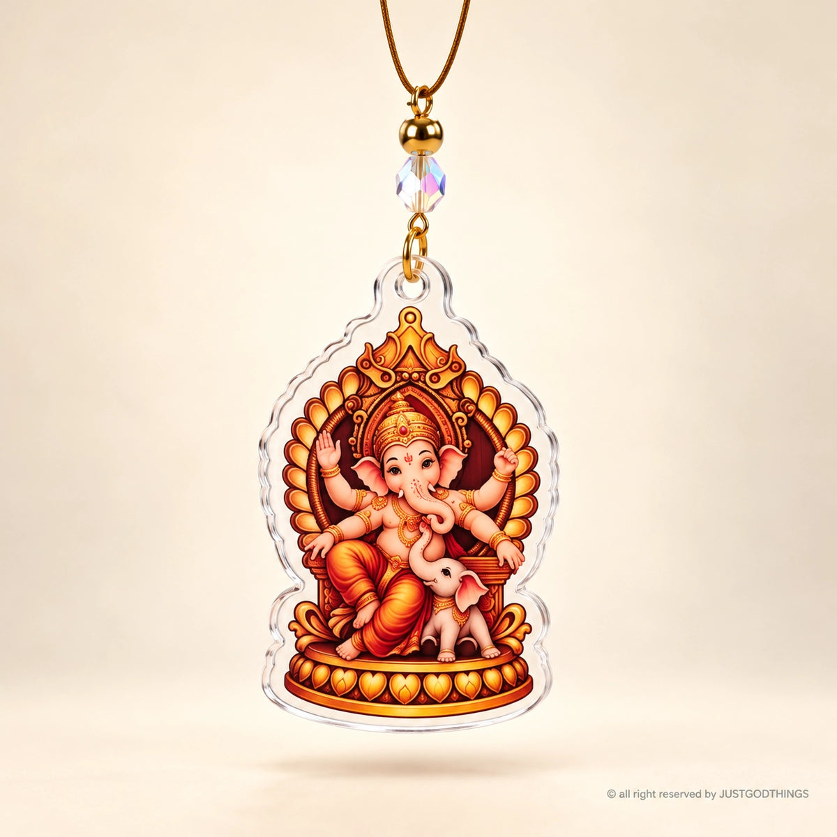 Vighnaharta Blessings | Ganesha Car Hanger